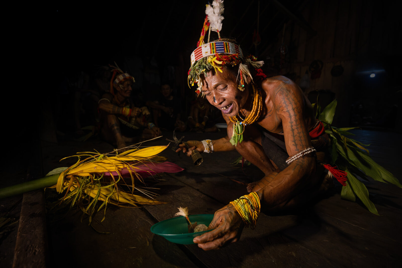 Mentawai shaman chanting ritual siberut island